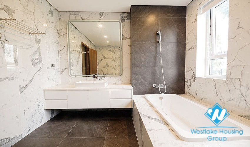New villa with large campus with green garden for rent ciputra Hanoi